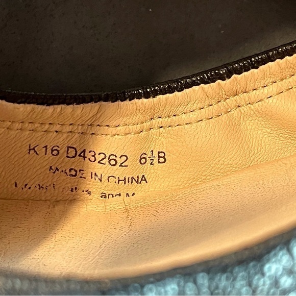 Cole Haan Grand 0s sz 6.5 Tali black leather bow tie ballet flats - Picture 8 of 11